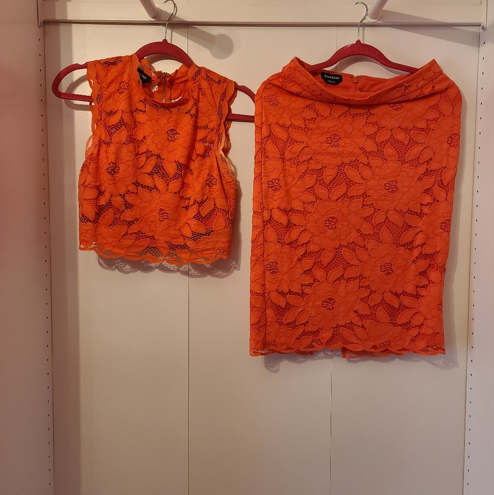 Bebe 2pc skirt set